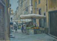 Market stall, Lucca (c) Colin Allbrook